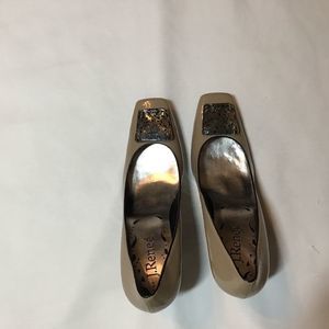 J. Renee size 10 m  Taupe/ Black or Bronze/ Black high heel ladies shoes.